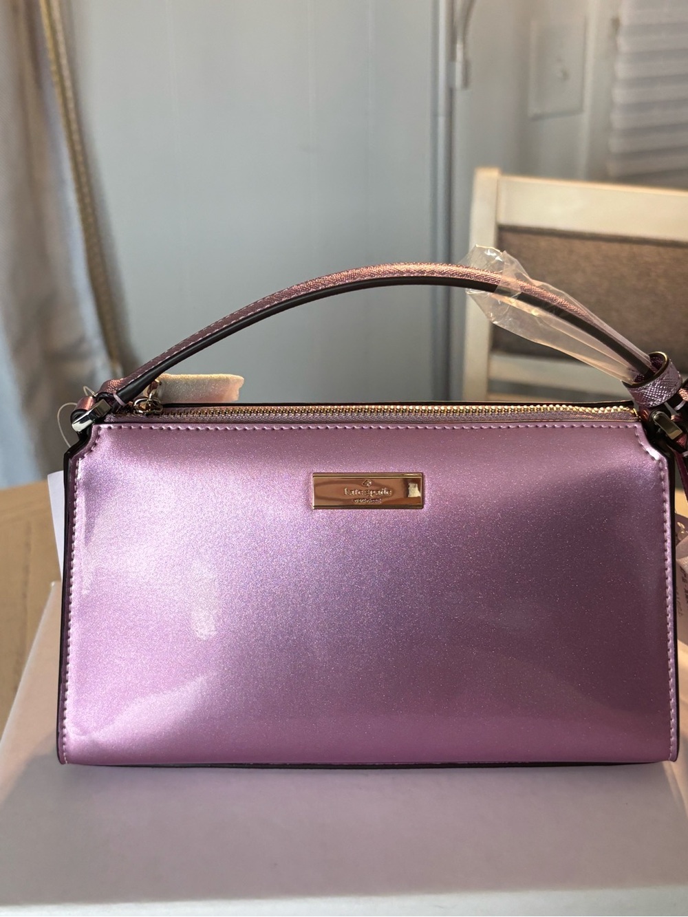 Kate Spade New York Kenzie Patent Fabric mini Cross body Bag